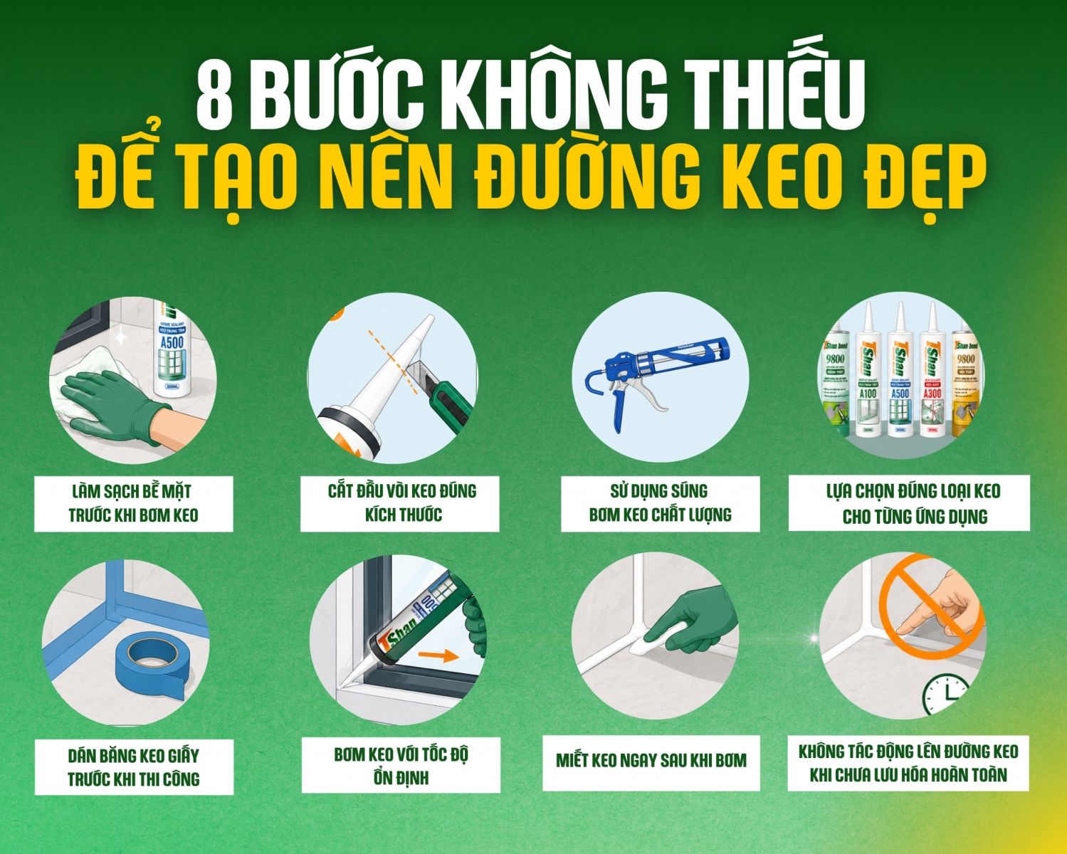 So sánh đường keo thi công thực tế