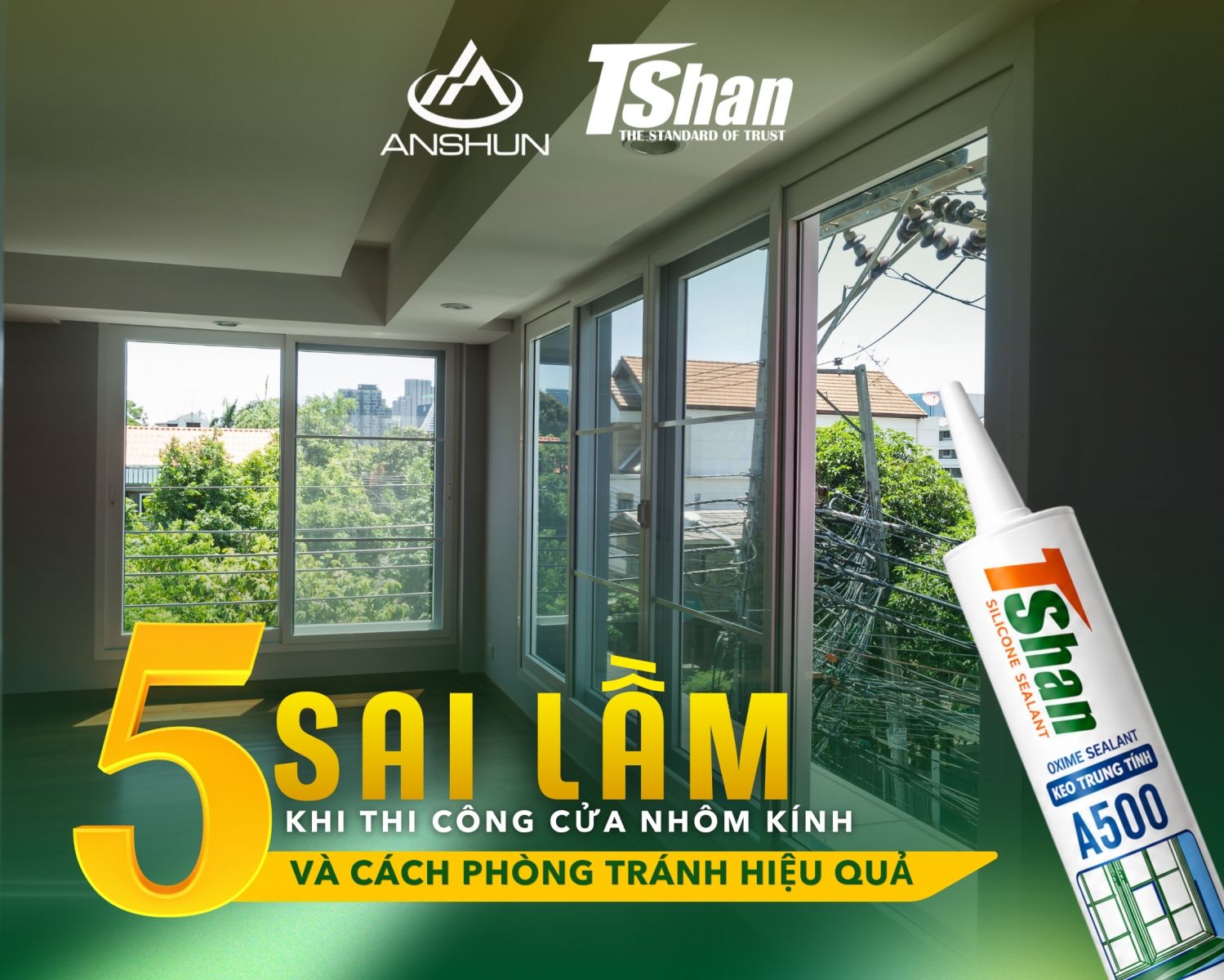 Sai lầm trong thi công nhôm kính