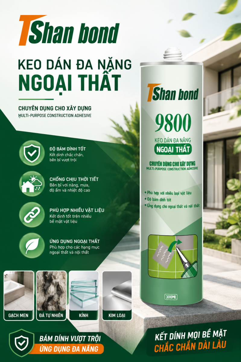 Keo dán đa năng siêu bám dính TSHAN BOND 9800
