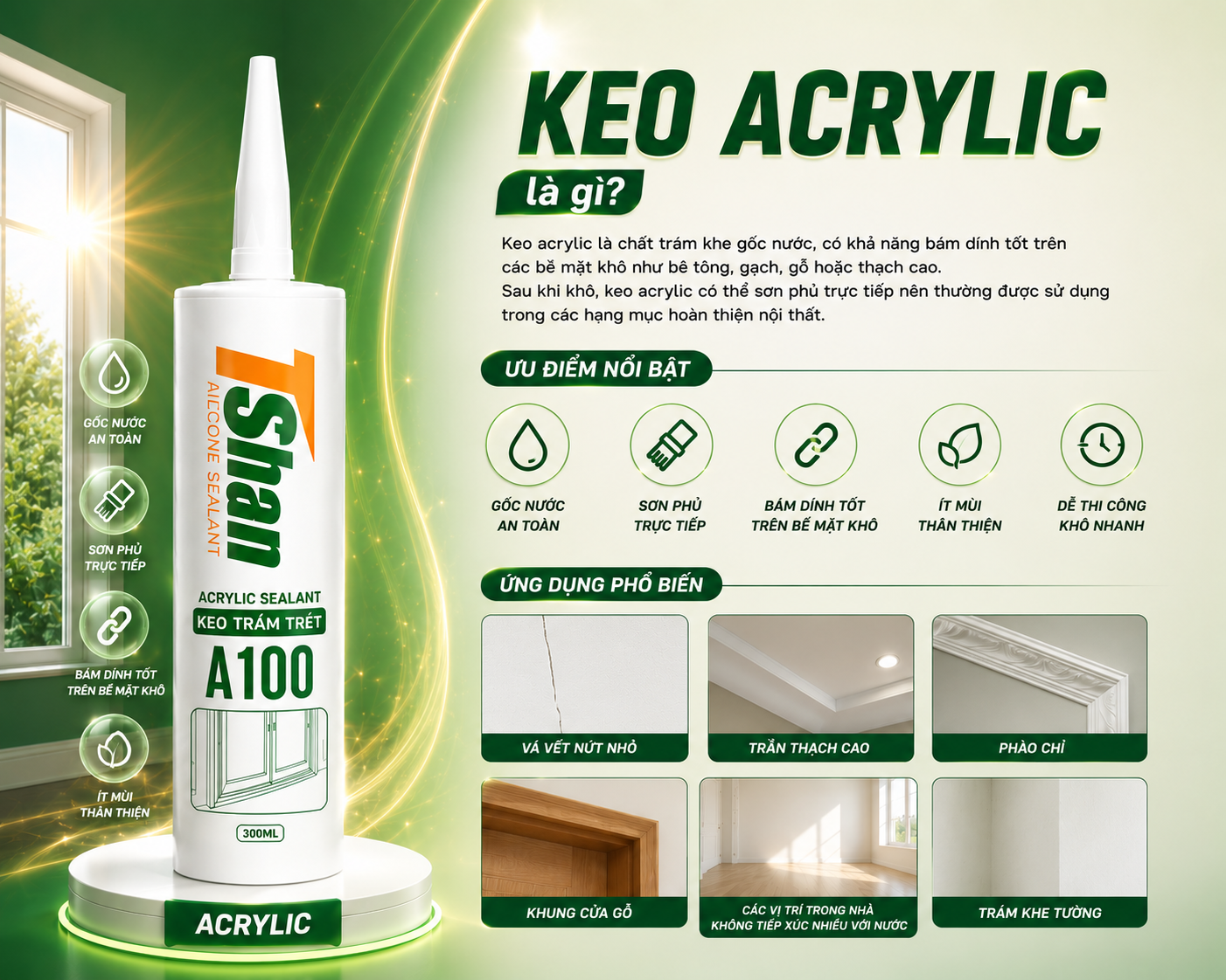 Keo acrylic là gì