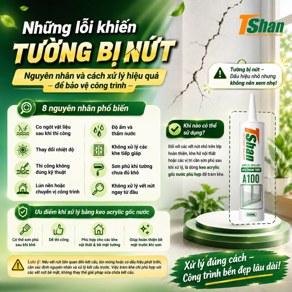 Tường bị nứt