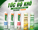 So Sánh Tốc Độ Khô Giữa Các Dòng Keo Silicone TSHAN