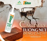 Cách Xử Lý Tường Nứt Đúng Cách – Hướng Dẫn Chi Tiết Bằng Keo Silicone TSHAN A100